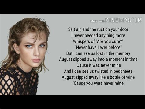 august lyrics taylor swift|august taylor swift letra.